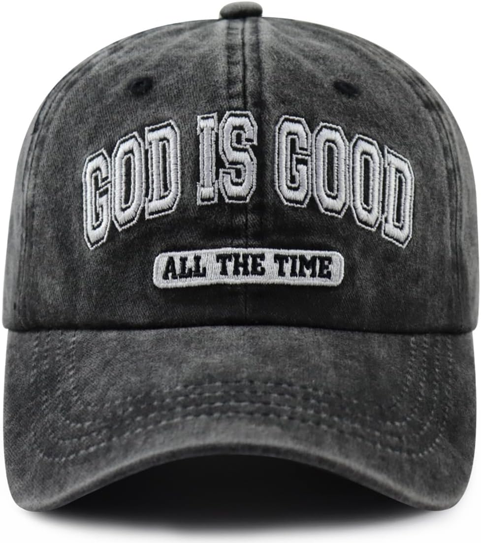 God is Good All The Time Hat for Men Women, Christian Baseball Cap