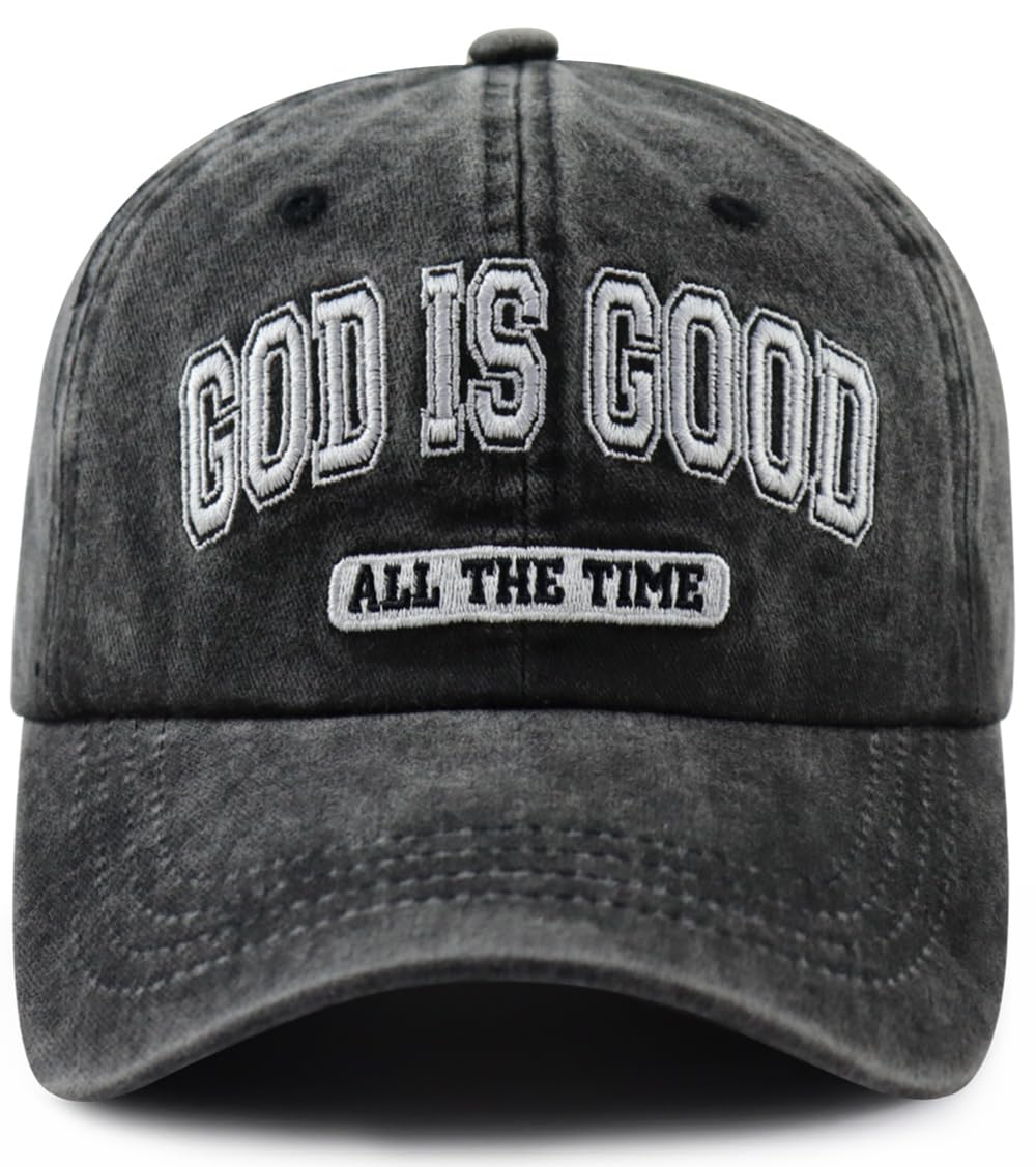 God is Good All The Time Hat for Men Women, Christian Baseball Cap
