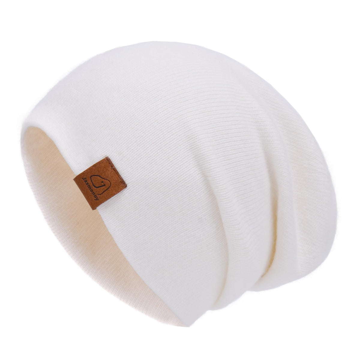 jaxmonoy Slouchy Knit Beanies Winter Hats for Women Men Soft Warm Reversible Slouch Cuffed Skull Knitted Beanie Cap