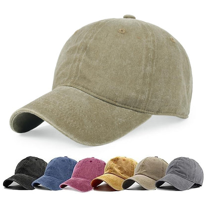 HH HOFNEN Baseball Cap Washed Cotton Unstructured Vintage Hat for Men Women