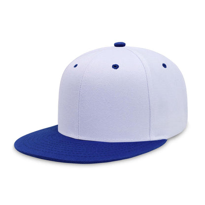 CHOK.LIDS Classic Snapback Flat Bill Hat Blank Adjustable Baseball Cap
