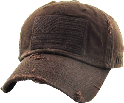 KBETHOS Flag USA America Military Thin Blue Line Thin Red Line Vintage Distressed Baseball Cap Dad Hat Unisex Adjustable…