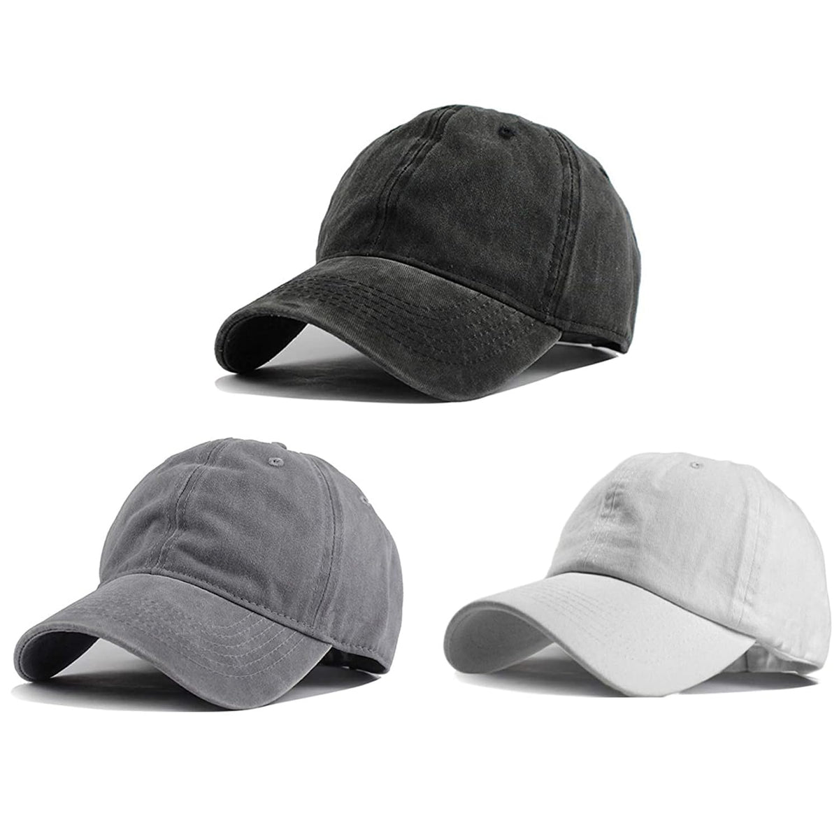 HH HOFNEN Baseball Cap Washed Cotton Unstructured Vintage Hat for Men Women