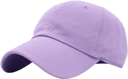 KBETHOS Classic Unisex Cotton Adjustable Low Crown Baseball Cap – Plain Dad Hat