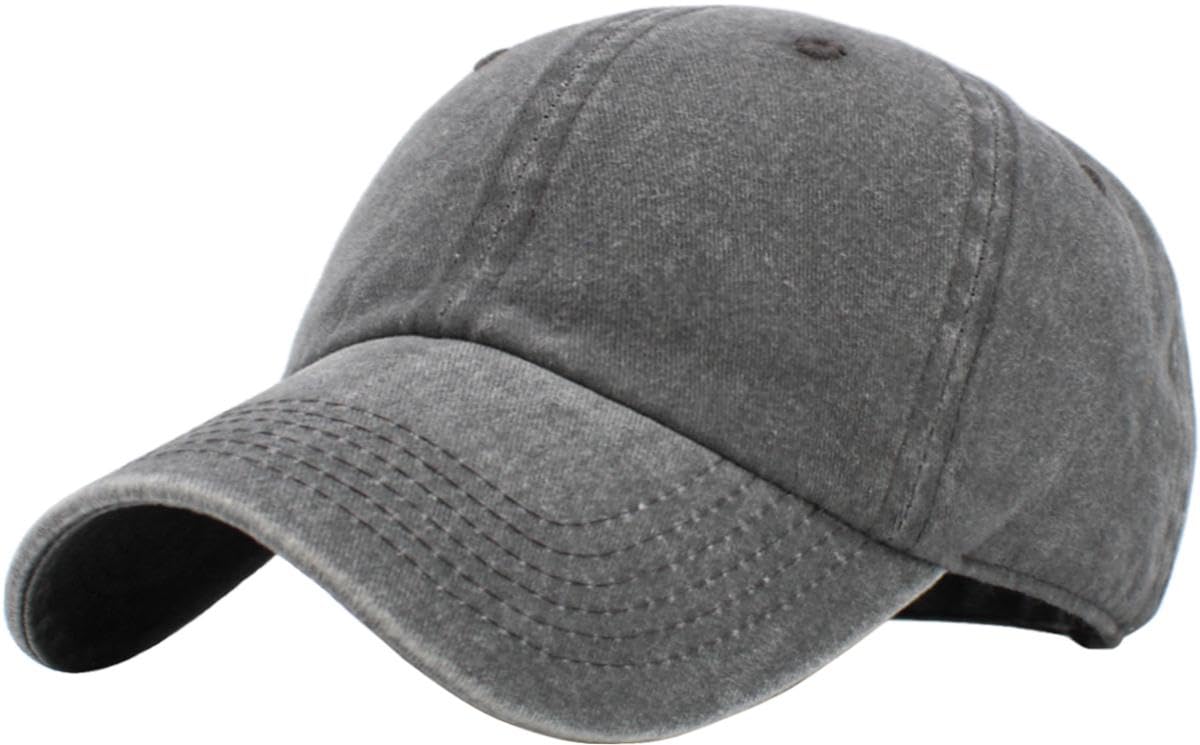 KBETHOS Classic Unisex Cotton Adjustable Low Crown Baseball Cap – Plain Dad Hat