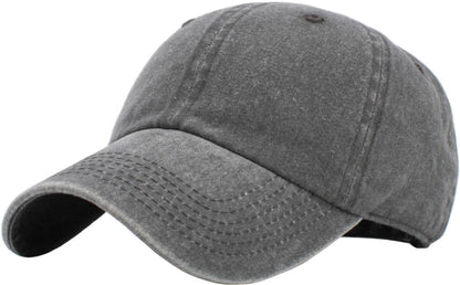 KBETHOS Classic Unisex Cotton Adjustable Low Crown Baseball Cap – Plain Dad Hat