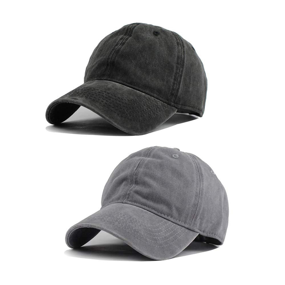 HH HOFNEN Baseball Cap Washed Cotton Unstructured Vintage Hat for Men Women