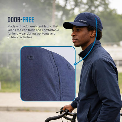 MISSION Cooling Performance Hat, Unstructured Low-Profile Adjustable Fit - UPF 50 - for Running, Workouts & Outdoors