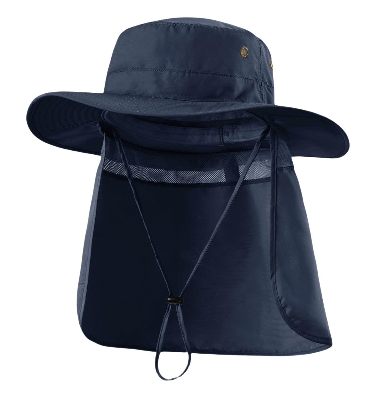 Home Prefer UPF50 Mens Sun Hat with Neck Flap Quick Dry UV Protection Cap Womens Wide Brim Fishing Hat Neck Flap Beach Garden