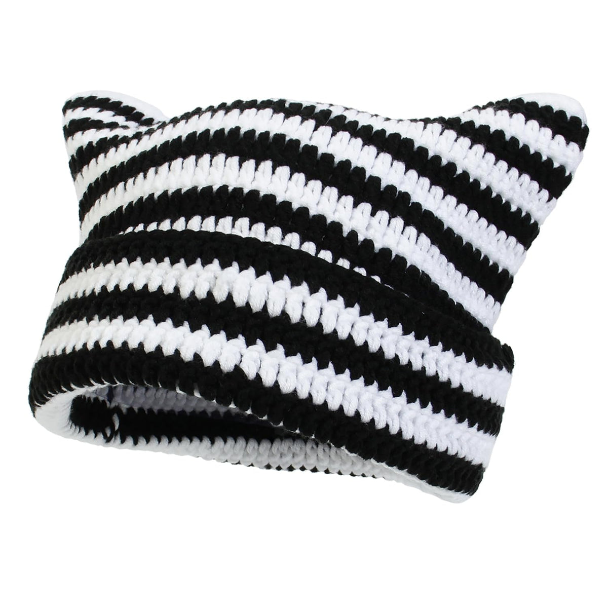 Women Beanie Warm Winter Hats, Soft Knit Lazy Beanie for Women, Women Cat Beanie，Women Fox hat, Slouchy Beanies for Women