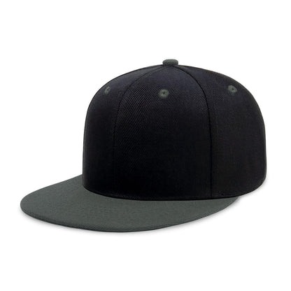 CHOK.LIDS Classic Snapback Flat Bill Hat Blank Adjustable Baseball Cap