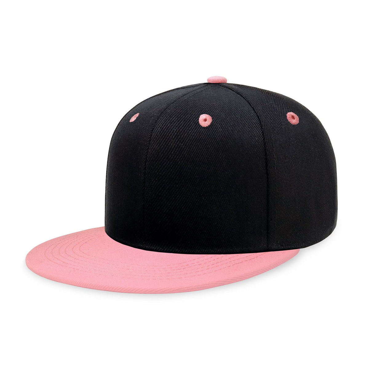 CHOK.LIDS Classic Snapback Flat Bill Hat Blank Adjustable Baseball Cap