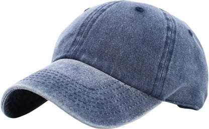 KBETHOS Classic Unisex Cotton Adjustable Low Crown Baseball Cap – Plain Dad Hat