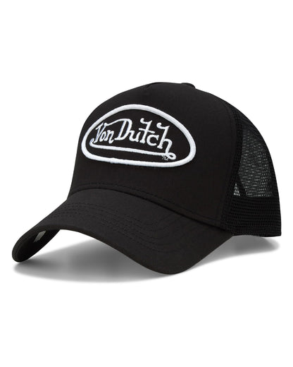 Von Dutch Unisex Trucker Hat - Retro Classic Solid Color Mesh Back Snapback Baseball Cap for Men & Women.