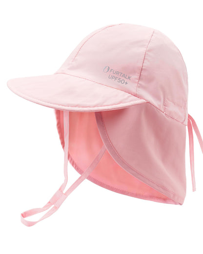 FURTALK Baby Sun Hat with Neck Flap UPF 50+ Toddler Quick Dry Swim Hat