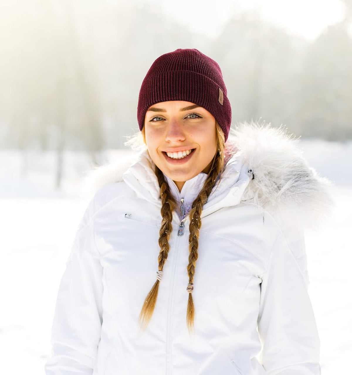 Wmcaps Winter Beanie for Men Women, Soft Warm Fleece Lined Knit Hat