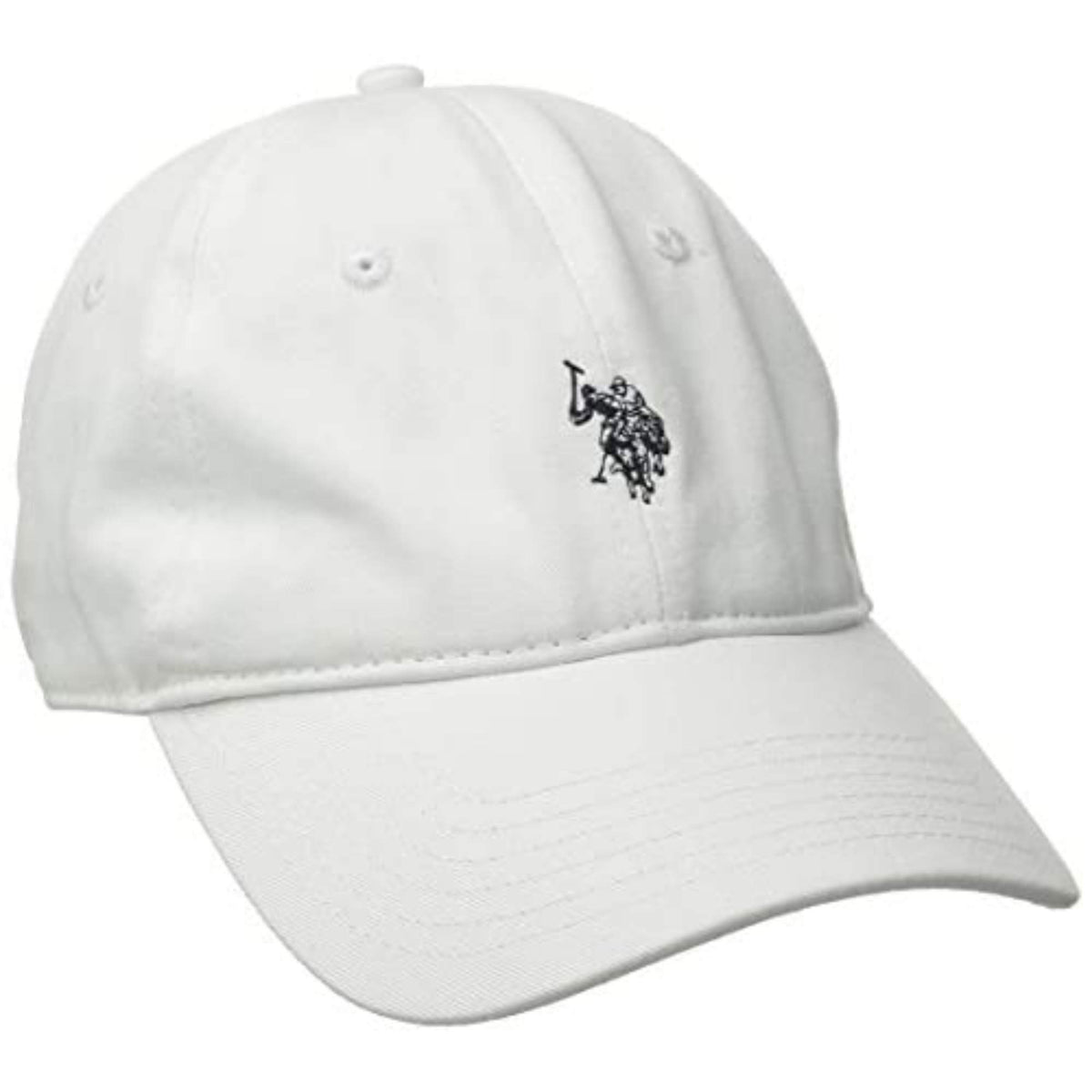 U.S. Polo Assn. Baseball Cap, 100% Cotton Adjustable Dad Hat with Small Pony Logo