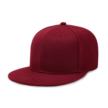 CHOK.LIDS Classic Snapback Flat Bill Hat Blank Adjustable Baseball Cap