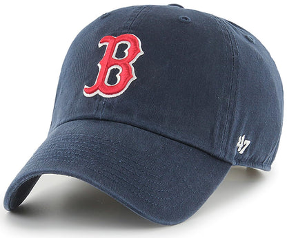 47 Brand MLB Team Color Home Primary Logo Clean Up Adjustable Baseball Cap Hat, Adult