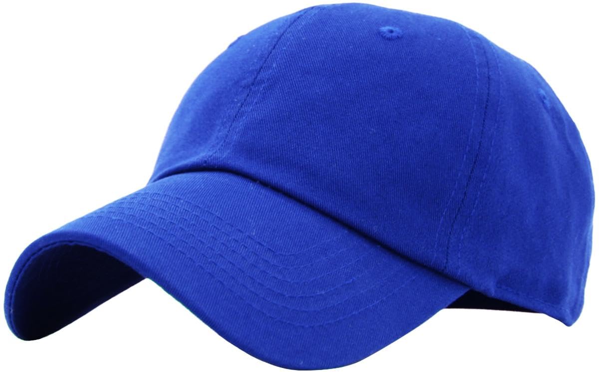 KBETHOS Classic Unisex Cotton Adjustable Low Crown Baseball Cap – Plain Dad Hat
