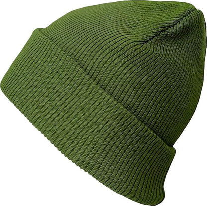The Hat Depot - 100% Cotton Soft and Light Cuffed Skull Plain Daily Washed Beanie