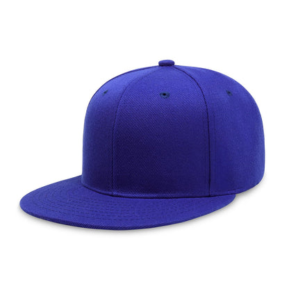 CHOK.LIDS Classic Snapback Flat Bill Hat Blank Adjustable Baseball Cap