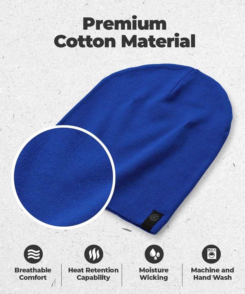 Warm Slouchy Beanie Hat - Deliciously Soft Daily Beanie in Fine Knit