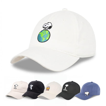 Concept One Unisex Adult Peanuts Snoopy Dad Hat, Adult Cotton Adjustable Baseball Cap with Curved Brim
