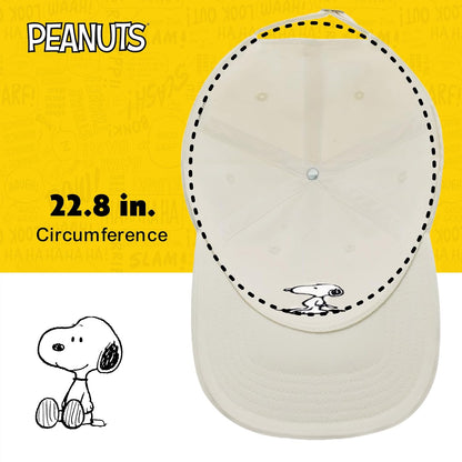 Concept One Unisex Adult Peanuts Snoopy Dad Hat, Adult Cotton Adjustable Baseball Cap with Curved Brim
