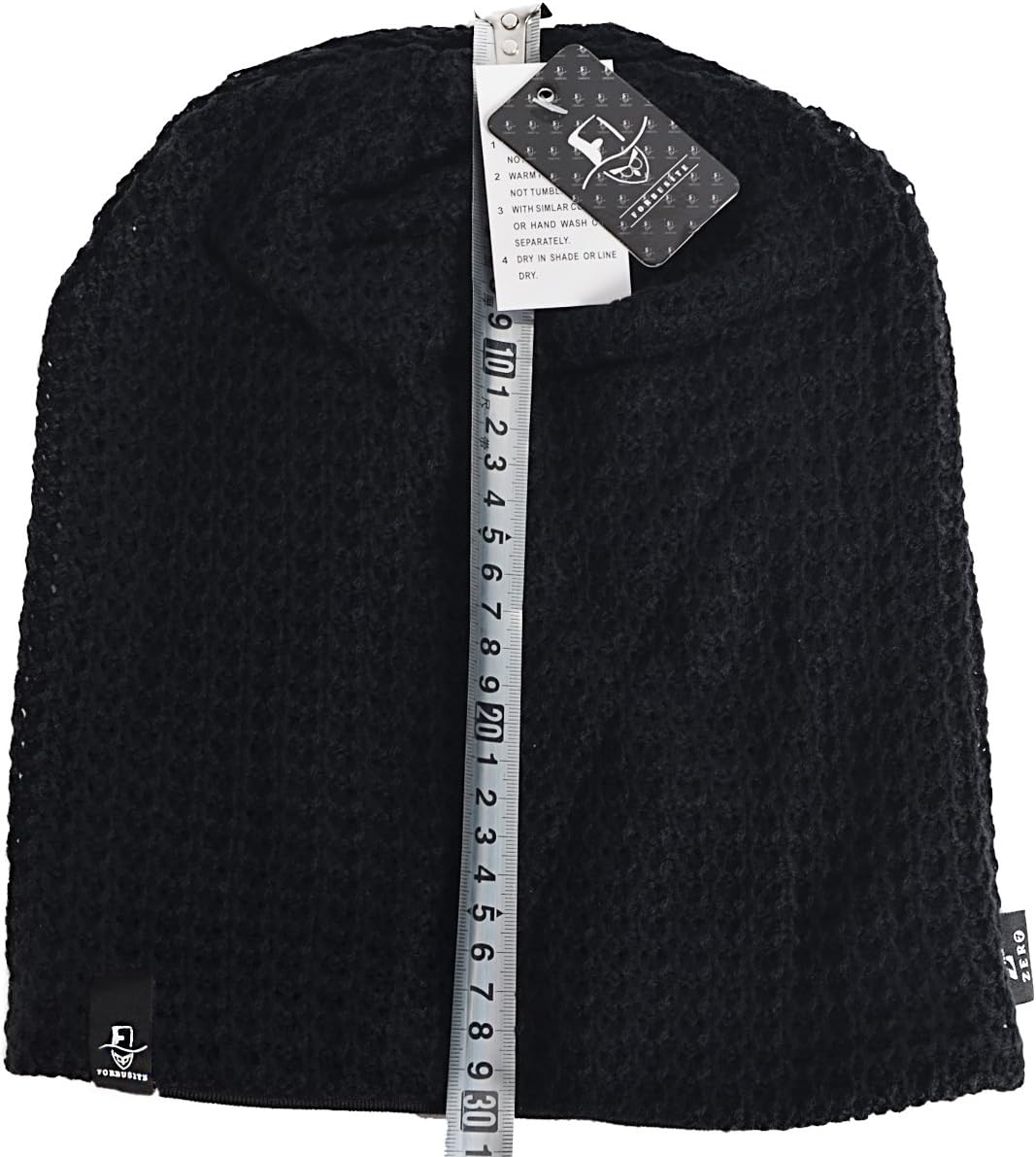 FORBUSITE Mens Slouchy Long Oversized Beanie Knit Cap for Summer Winter B08