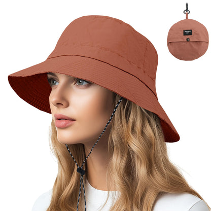 NPQQUAN Sun Bucket Hats for Woman Men Lightweight Sun Hat Packable Foldable
