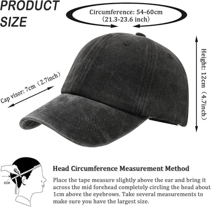 8 Pack Vintage Washed Baseball Cap Golf Dad Hat Distressed Cotton Plain Trucker Hats for Men Women