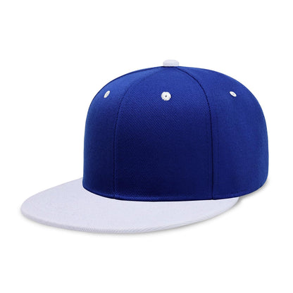 CHOK.LIDS Classic Snapback Flat Bill Hat Blank Adjustable Baseball Cap