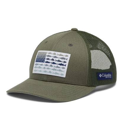 Columbia Unisex Adult PFG Logo Mesh Ball Cap
