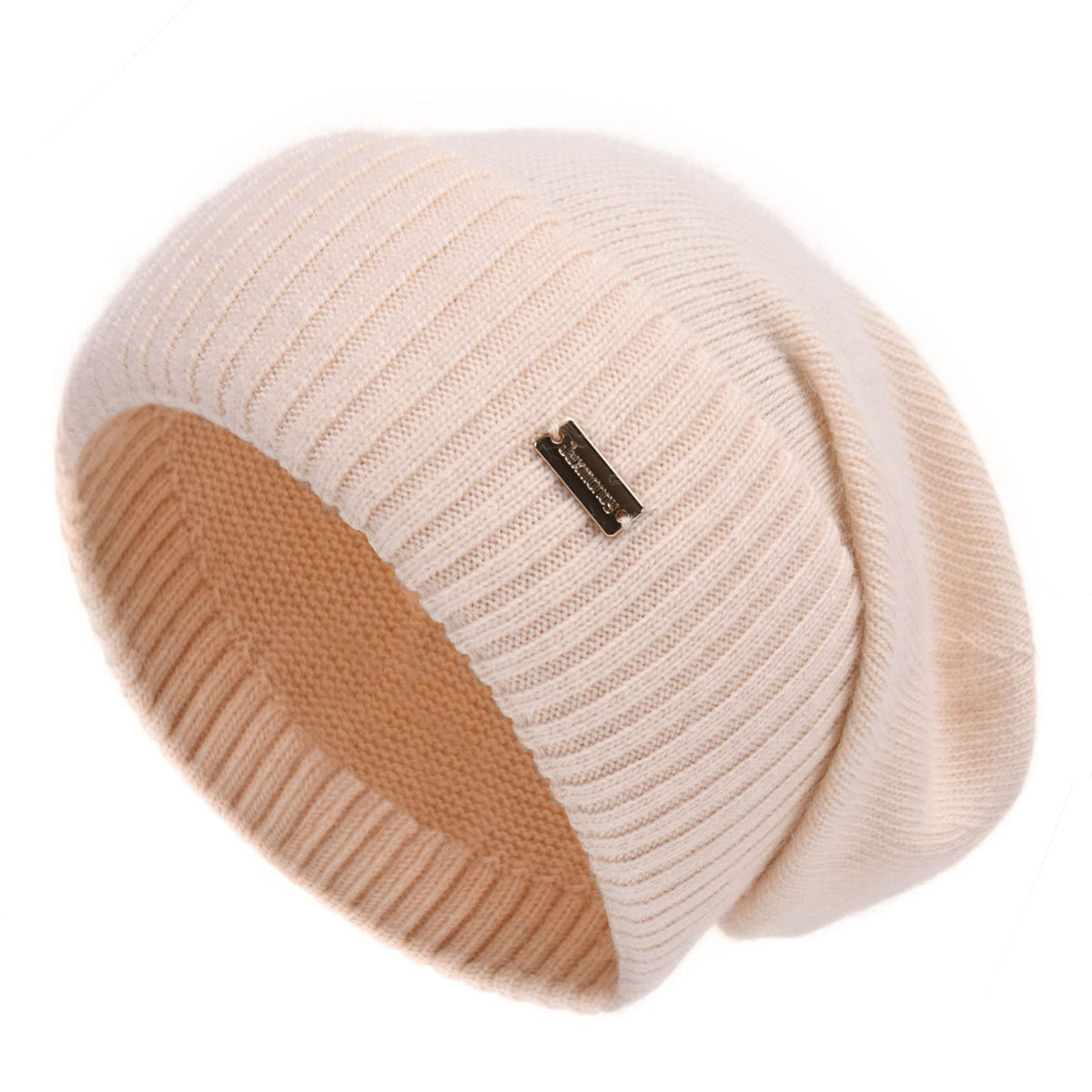 jaxmonoy Slouchy Beanies for Women Winter Lightweight Ladies Knit Hat Cuffed Soft Warm Slouch Beanie Cap - Brown