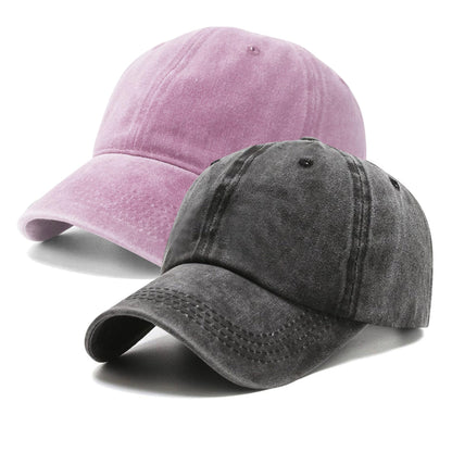 PFFY 2 Packs Vintage Washed Distressed Baseball Cap Dad Hat for Men Women