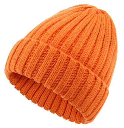 Connectyle Women's Rib Knit Cuffed Beanie Hat Stretch Acrylic Winter Hat Thick Warm Snow Ski Cap