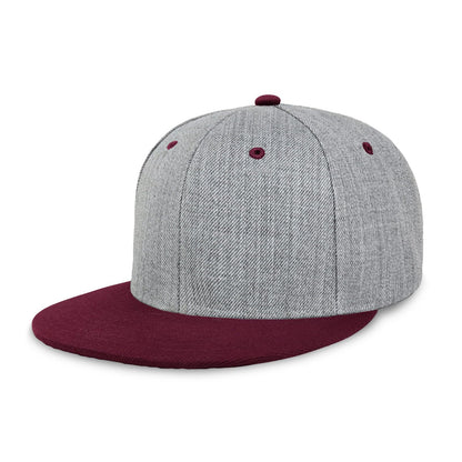 CHOK.LIDS Classic Snapback Flat Bill Hat Blank Adjustable Baseball Cap