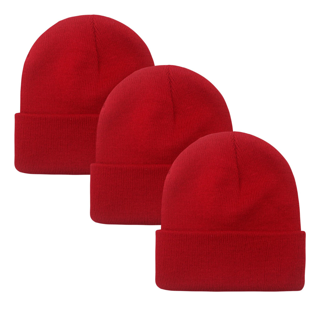 PFFY Unisex Beanie Hats for Men Women Plain Knit Winter Beanies Warm Hat
