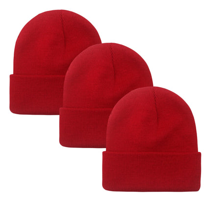 PFFY Unisex Beanie Hats for Men Women Plain Knit Winter Beanies Warm Hat