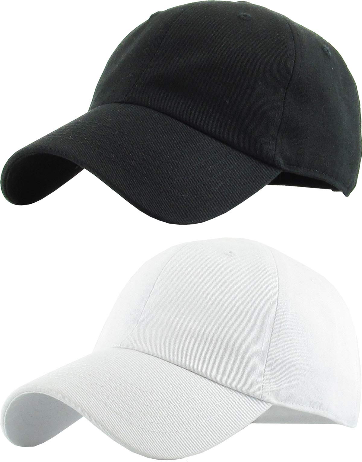 KBETHOS Classic Unisex Cotton Adjustable Low Crown Baseball Cap – Plain Dad Hat