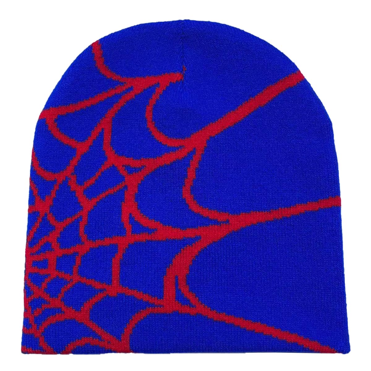 Pooyikoi Y2K Gothic Spider Pattern Wool Acrylic Knitted Hat Women Beanie Winter Warm Beanies Men Casual Skullies Outdoor