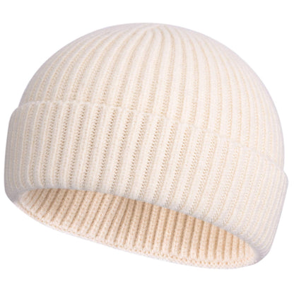 ROYBENS Swag Wool Knit Cuff Short Fisherman Beanie for Men Women Winter Hat
