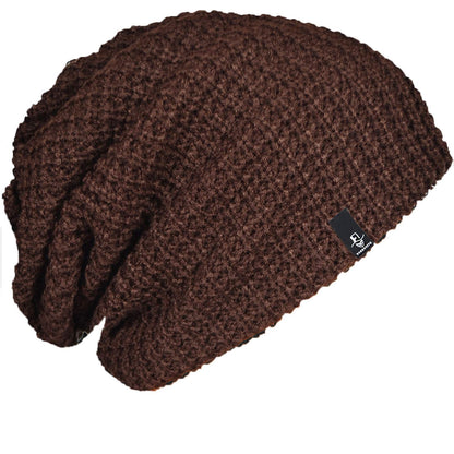FORBUSITE Mens Slouchy Long Oversized Beanie Knit Cap for Summer Winter B08