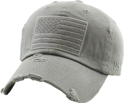 KBETHOS Flag USA America Military Thin Blue Line Thin Red Line Vintage Distressed Baseball Cap Dad Hat Unisex Adjustable…