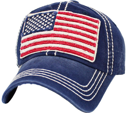 KBETHOS Flag USA America Military Thin Blue Line Thin Red Line Vintage Distressed Baseball Cap Dad Hat Unisex Adjustable…