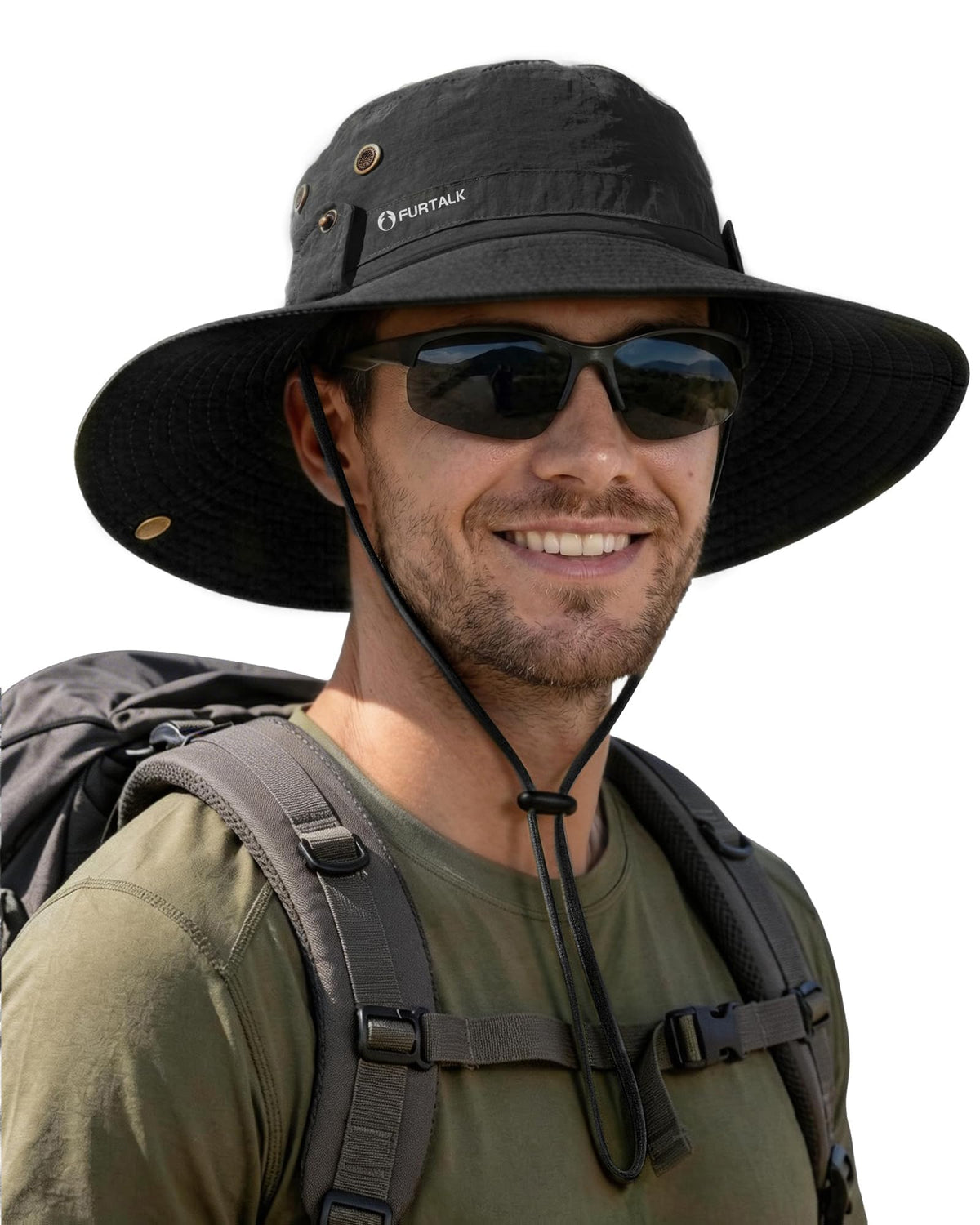FURTALK Sun Hats for Men Fishing Hat UPF Protection Wide Brim Bucket Hat