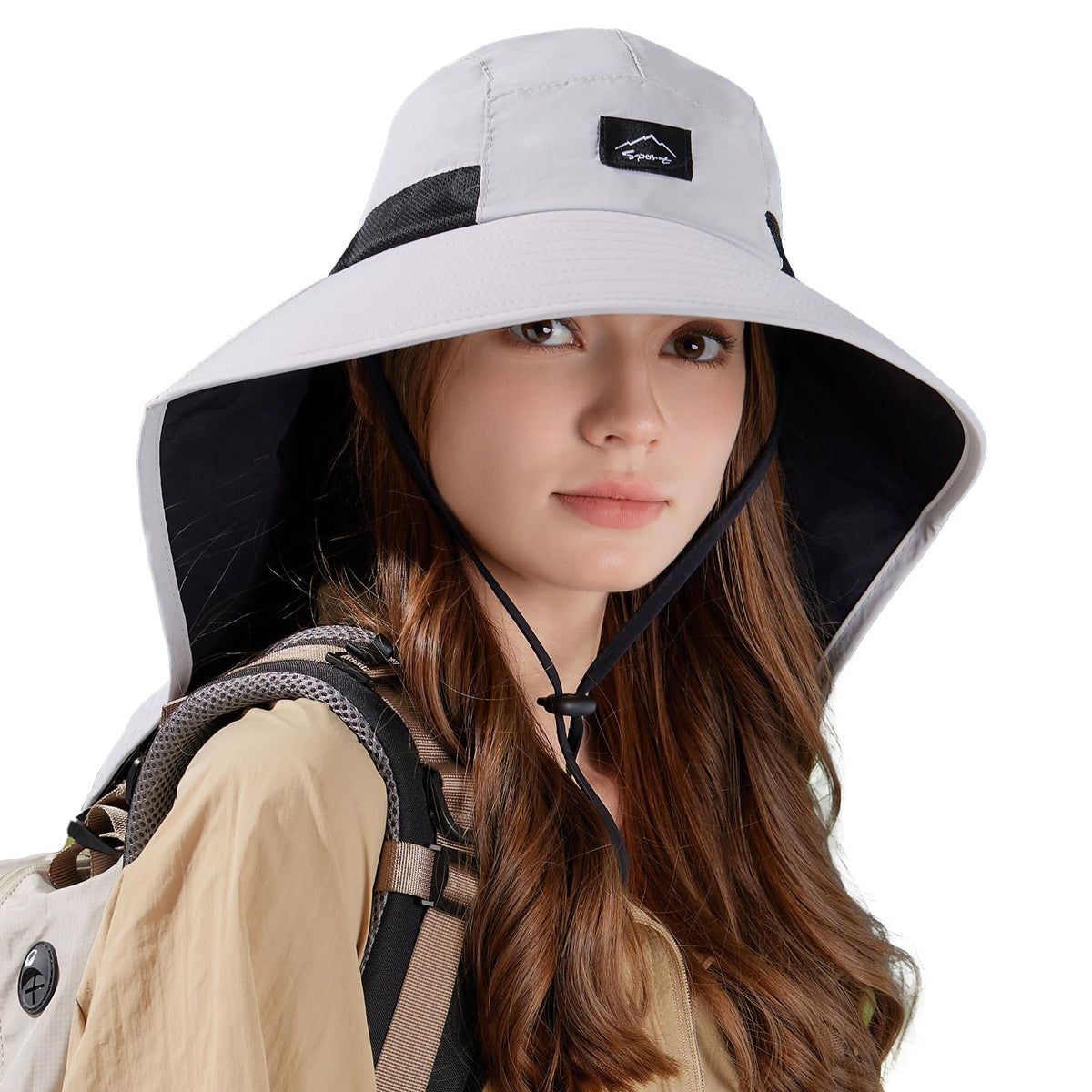Rosoz Outdoor Sun Hat for Men Women, UPF 50+Fishing Hat with Neck Flap