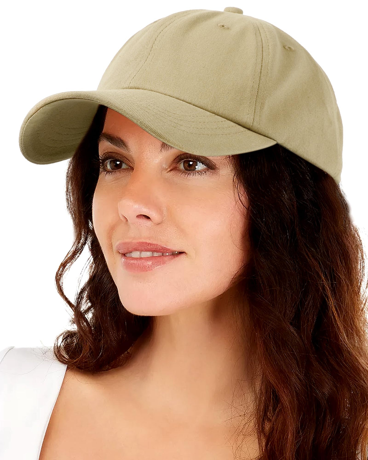 Lvaiz Womens Satin Lined Baseball Cap Washed Cotton Adjustable Dad Hat