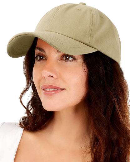 Lvaiz Womens Satin Lined Baseball Cap Washed Cotton Adjustable Dad Hat